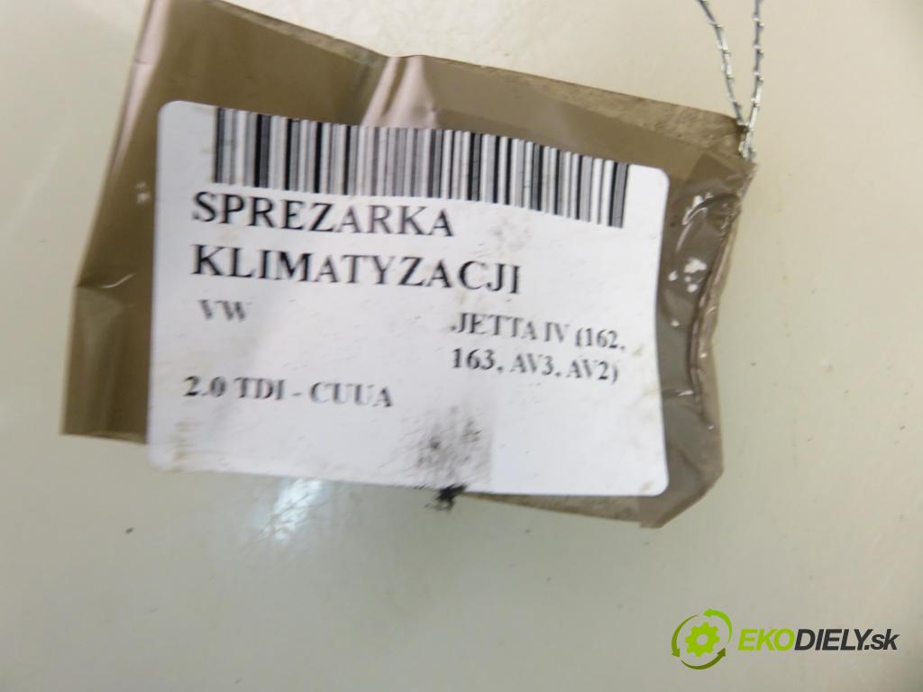 VW JETTA IV (162, 163, AV3, AV2) SEDAN 2014 81,00 2.0 TDI CR 110 - CUUA 1968,00 KOMPRESOR: klimatizácie 5K0820803A (Kompresor klimatizácie)