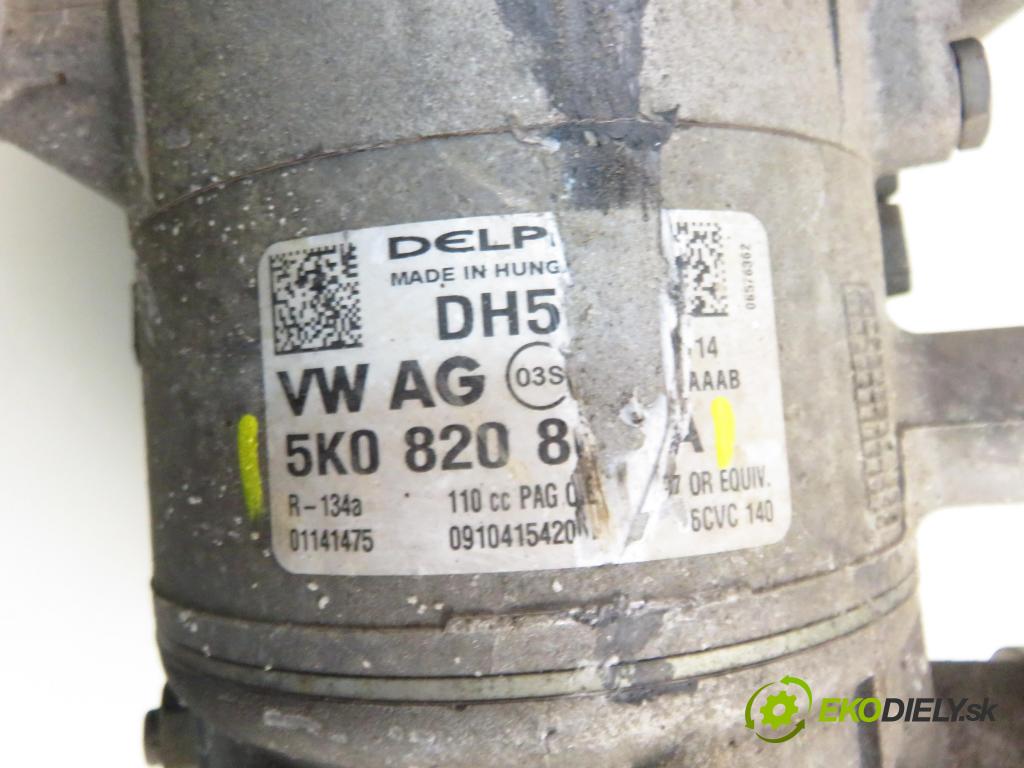 VW JETTA IV (162, 163, AV3, AV2) SEDAN 2014 81,00 2.0 TDI CR 110 - CUUA 1968,00 KOMPRESOR: klimatizácie 5K0820803A (Kompresor klimatizácie)