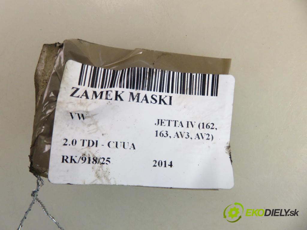 VW JETTA IV (162, 163, AV3, AV2) SEDAN 2014 81,00 2.0 TDI CR 110 - CUUA 1968,00 zámok kapoty 5C7823509B