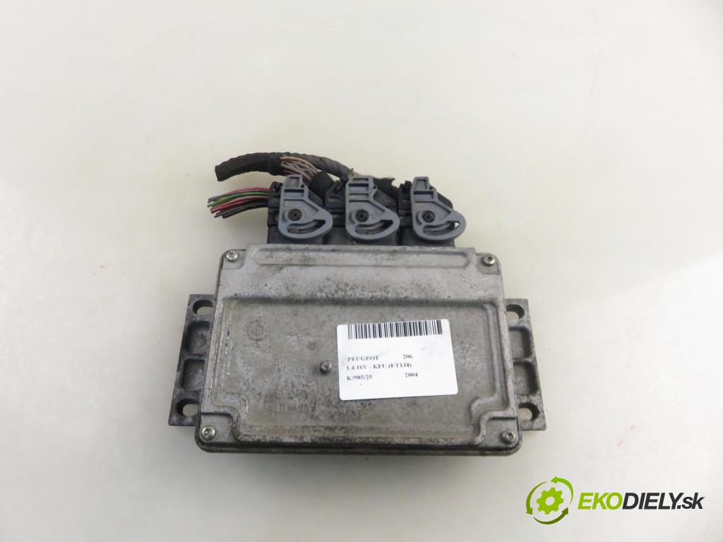 PEUGEOT 206 liftback (2A/C) HB 2004 65,00 1.4 16V - KFU (ET3J4) 1360,00 Riadiaca jednotka Motor 9656304580