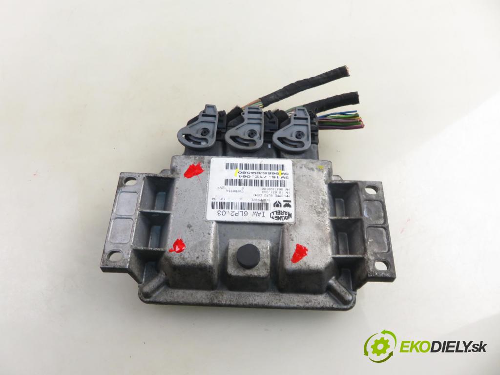 PEUGEOT 206 liftback (2A/C) HB 2004 65,00 1.4 16V - KFU (ET3J4) 1360,00 Riadiaca jednotka Motor 9656304580