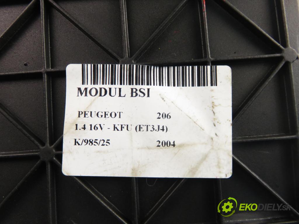 PEUGEOT 206 liftback (2A/C) HB 2004 65,00 1.4 16V - KFU (ET3J4) 1360,00 MODUL BSI S1160552220 ; 9652474780