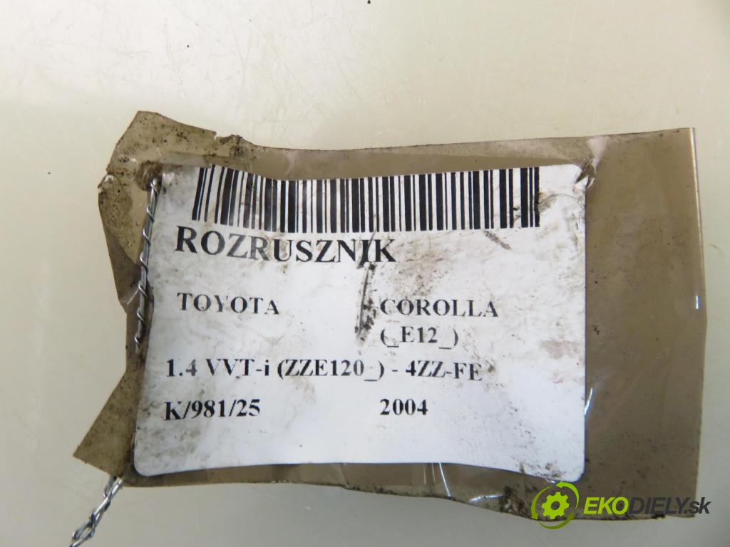 TOYOTA COROLLA (_E12_) HB 2004 71,00 1.4 VVT-i 97 (ZZE120) - 4ZZ-FE 1398,00 Štartér 0001107088 ; 281000D030 (Štartér)
