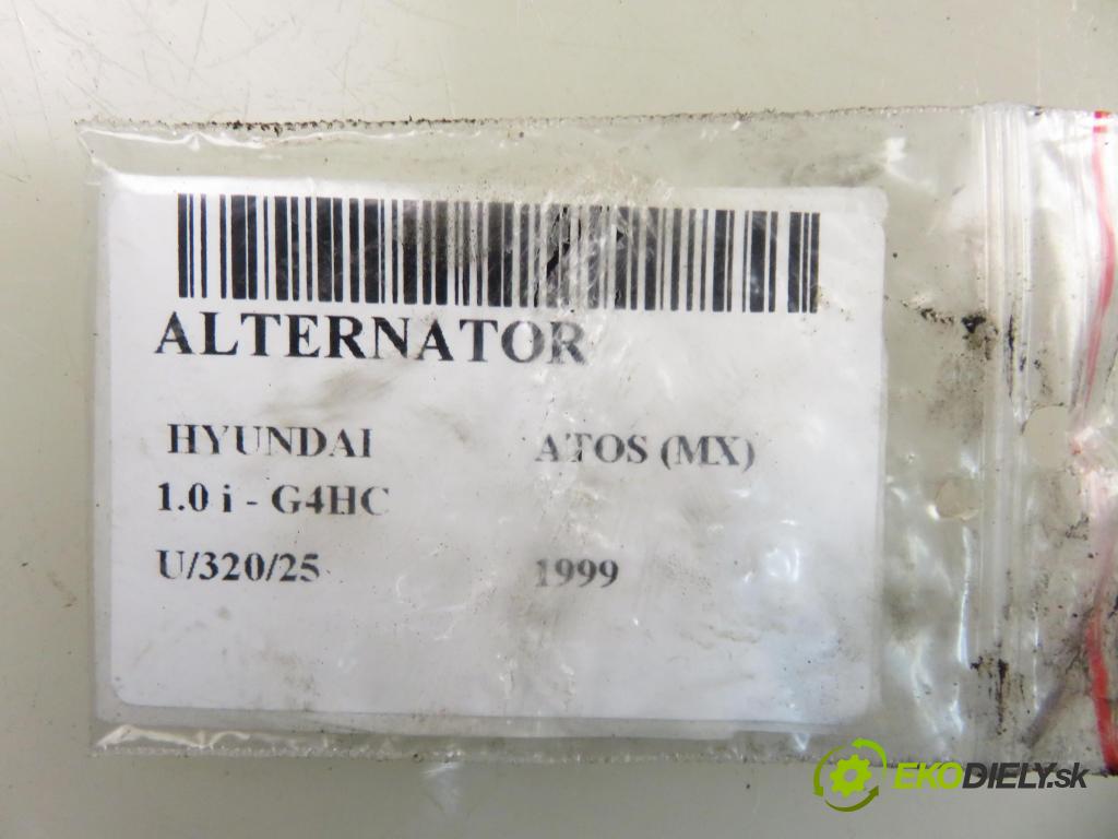 HYUNDAI ATOS (MX) HB 1999 40,00 1.0 i - G4HC 999,00 Alternátor AB160108 (Alternátor)