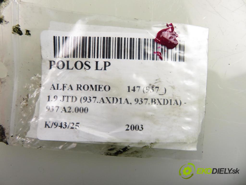 ALFA ROMEO 147 (937_) HB 2003 85,00 1.9 JTD 8V - 937 A2.000 1910,00 Poloos LP