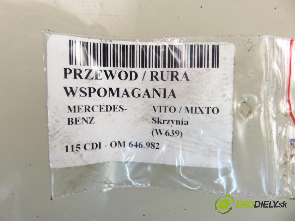 MERCEDES-BENZ VITO / MIXTO Skrzynia (W639) FURGON 2004 110,00 115 CDI 150 - OM 646.982 2148,00 rúrka / Rúra servočerpadlo