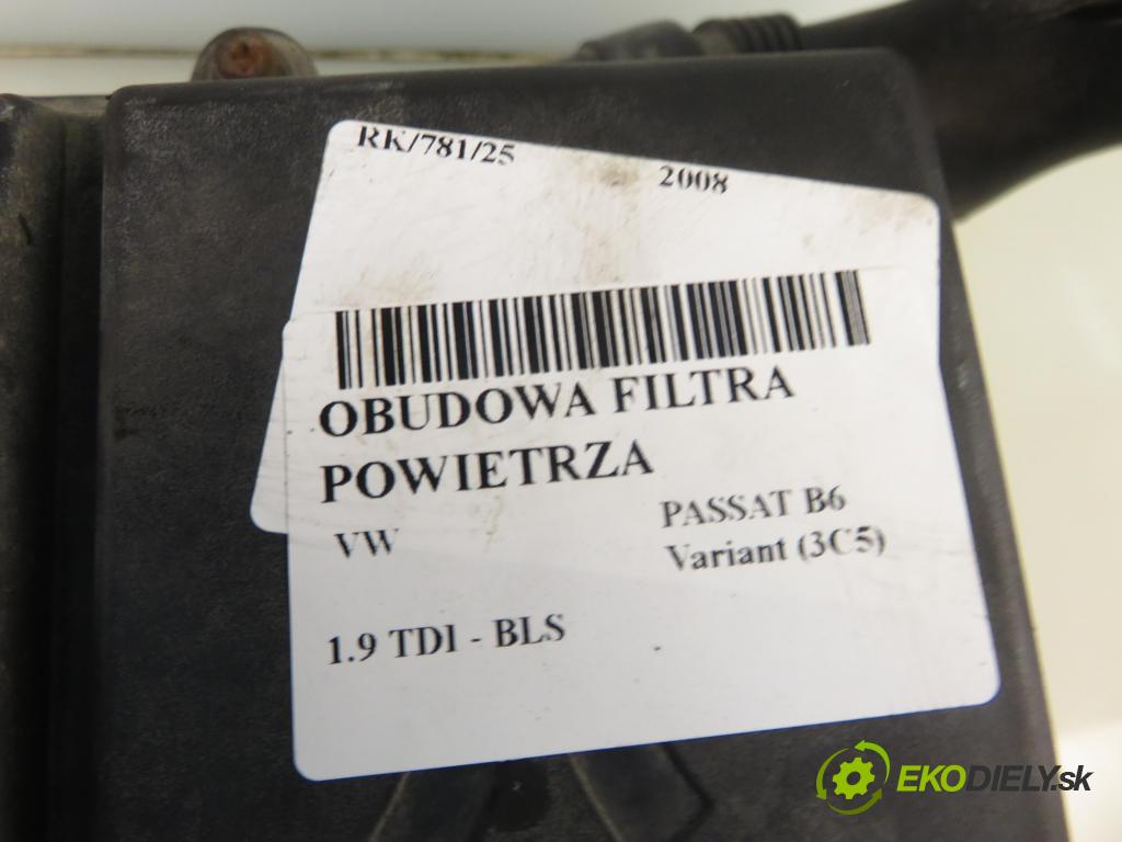 VW PASSAT B6 Variant (3C5) KOMBI 2008 77,00 1.9 TDI - BLS 1896,00 Obal filtra vzduchu 3C0129607SF ; 3C0129607 (Obal vzduchového filtra)