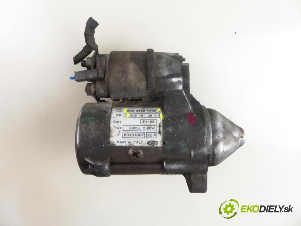 SMART CITY-COUPE (450) HB 1999 40,00 0.6 R3 55 - M 160 E6AL B03 599,00 startér 0003188V006 ; 0051512601 (Startéry)