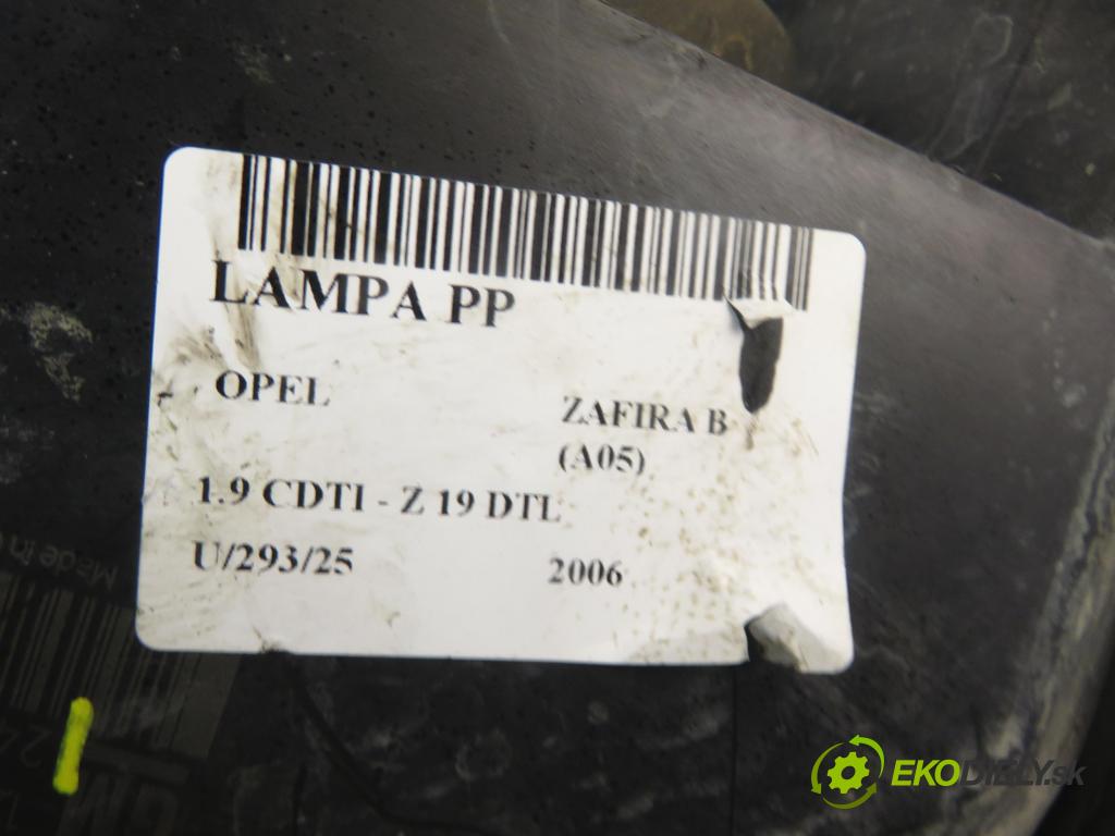 OPEL ZAFIRA B (A05) MINIVAN 2006 74,00 1.9 CDTI 8V 101 - Z 19 DTL 1910,00 Svetlo PP 24451053RH