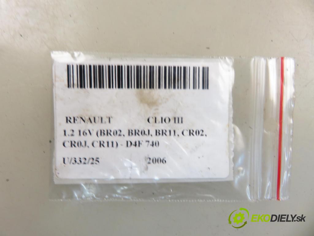 RENAULT CLIO III (BR0/1, CR0/1) HB 2006 55,00 1.2 16V 75 - D4F 740 1149,00 lamela kotouč brzdová PŘEDNÍ:
