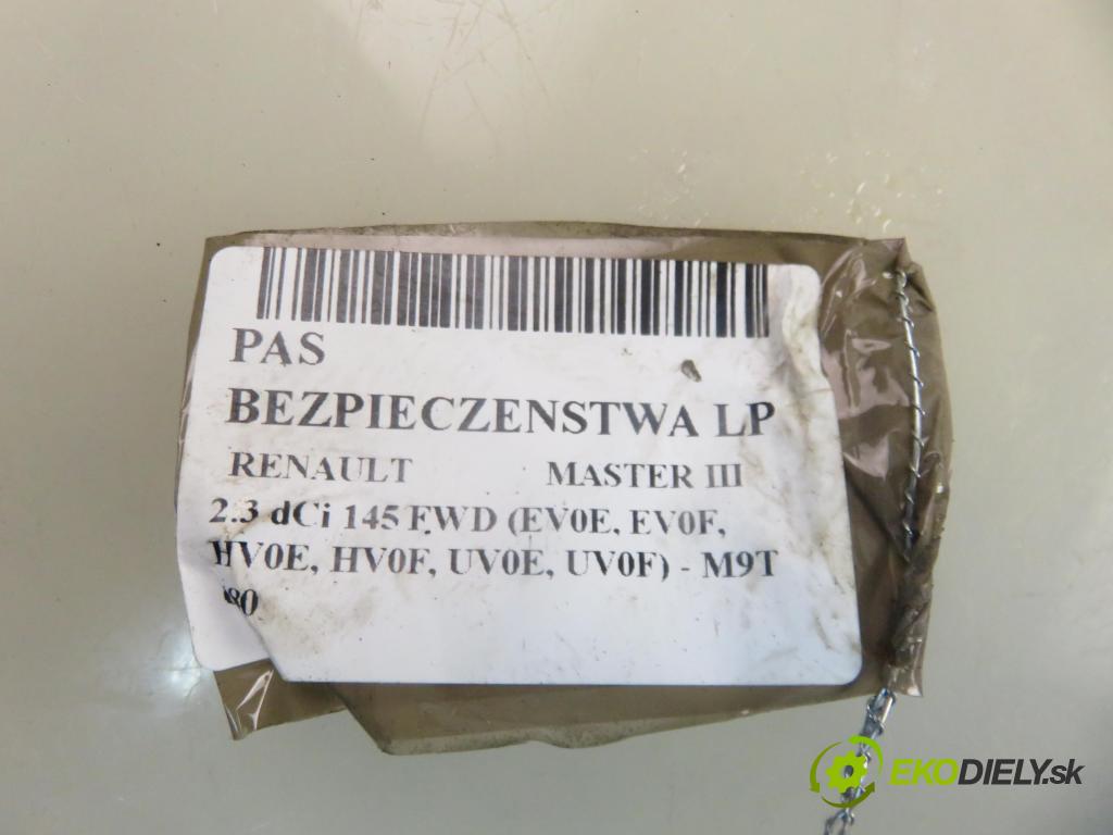 RENAULT MASTER III Platforma / podwozie (EV, HV, UV) KABINA/PLATFORMA 2012 107,00 2.3 dCi 145 FWD (EV0E, EV0F, HV0E, HV0F, UV0E, UV0 2298,00 Držiak bezpečnostný LP