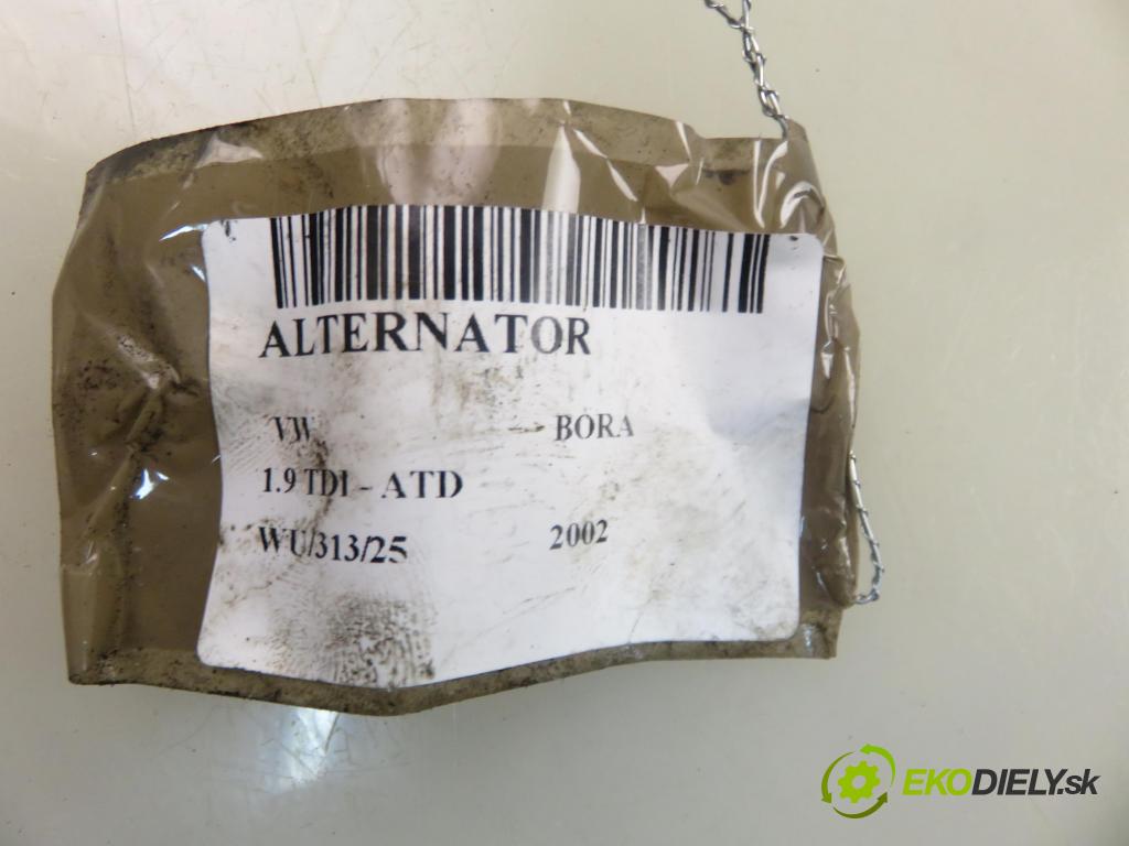 VW BORA (1J2) SEDAN 2002 74,00 1.9 TDI PD 101 - ATD 1896,00 Alternátor 038903024D (Alternátor)
