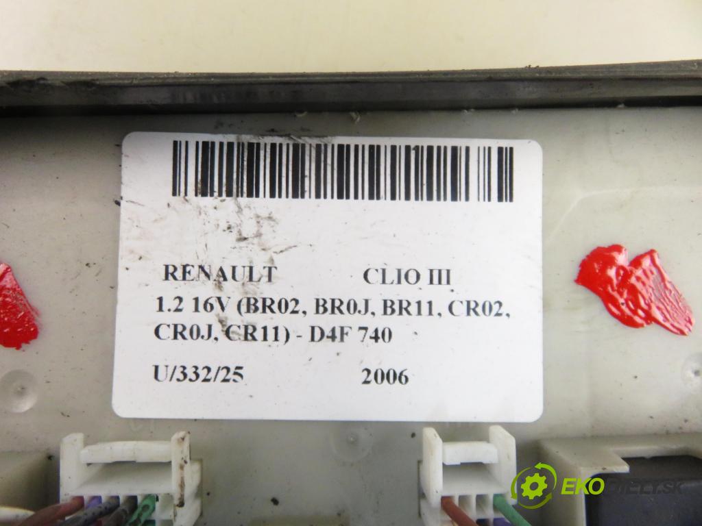 RENAULT CLIO III (BR0/1, CR0/1) HB 2006 55,00 1.2 16V 75 - D4F 740 1149,00 MODUL BSI 356231D