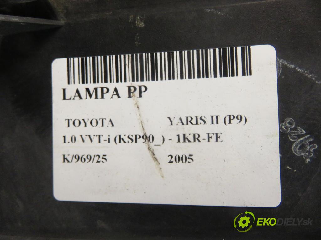 TOYOTA YARIS (_P9_) HB 2005 51,00 1.0 VVT-i (KSP90_) - 1KR-FE 998,00 Svetlo PP