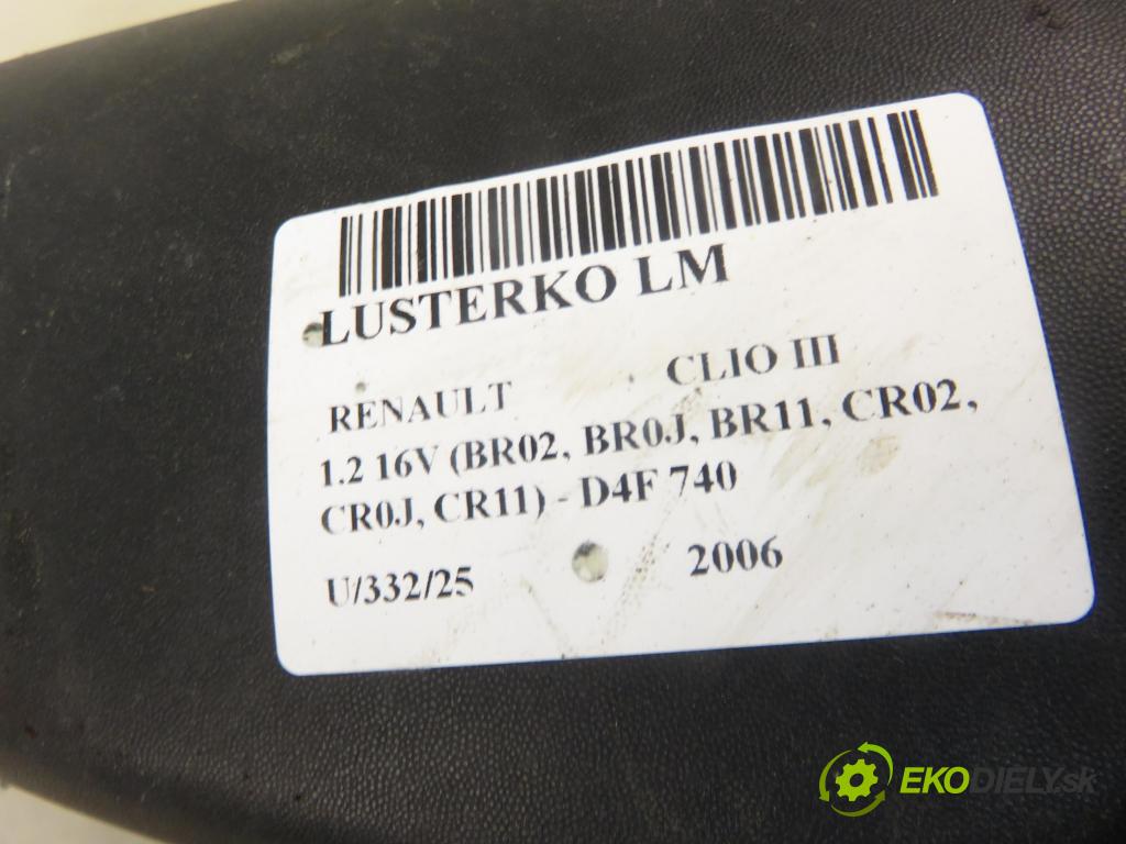 RENAULT CLIO III (BR0/1, CR0/1) HB 2006 55,00 1.2 16V 75 - D4F 740 1149,00 zpětné zrcátko
