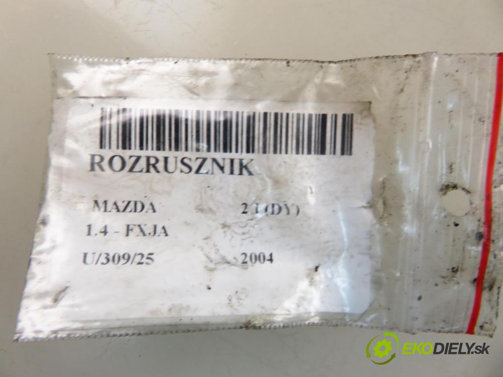 MAZDA 2 (DY) HB 2004 59,00 1.4 - FXJA 1388,00 Štartér 0001107407 (Štartér)