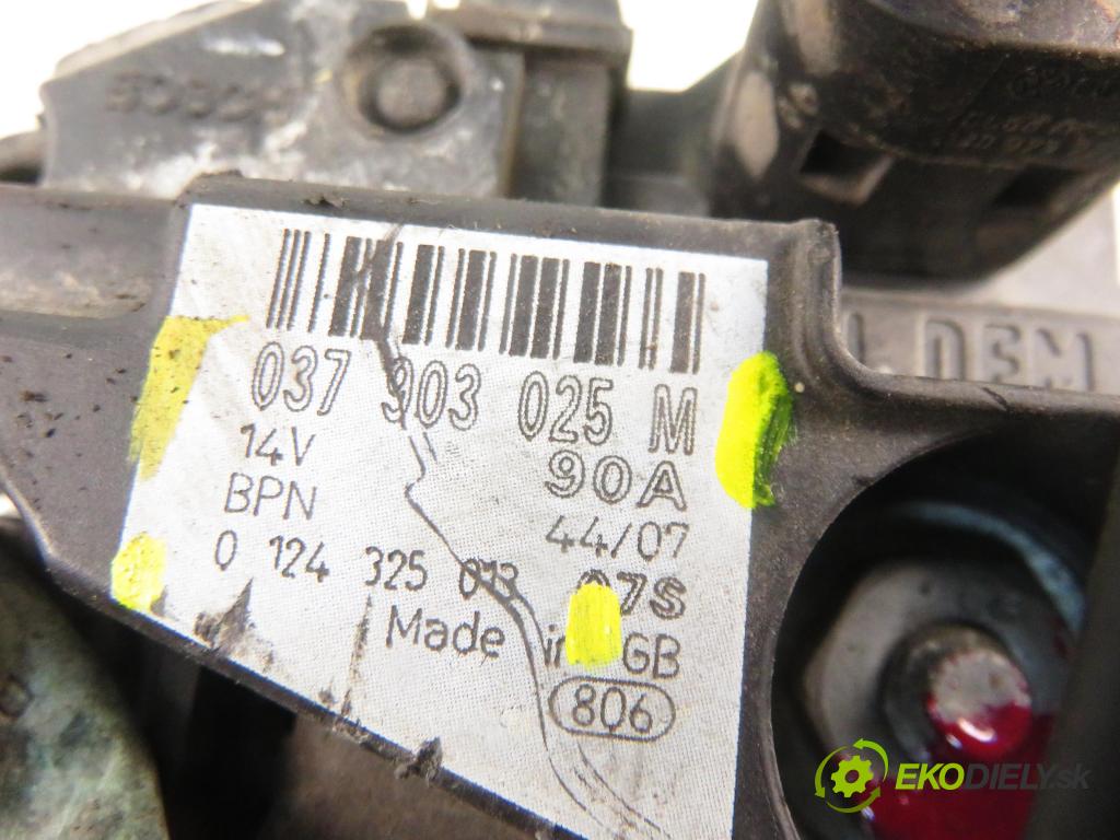 SEAT IBIZA III (6L1) HB 2003 55,00 1.4 16V - BBY 1390,00 Alternátor 037903025M ; 0124325013 (Alternátor)
