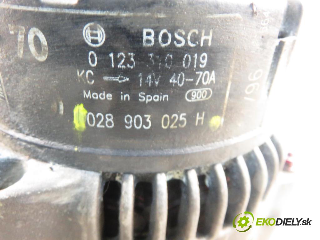 VW POLO CLASSIC (6V2) SEDAN 1996 44,00 1.4 60 - AEX 1390,00 Alternátor 028903025H (Alternátor)