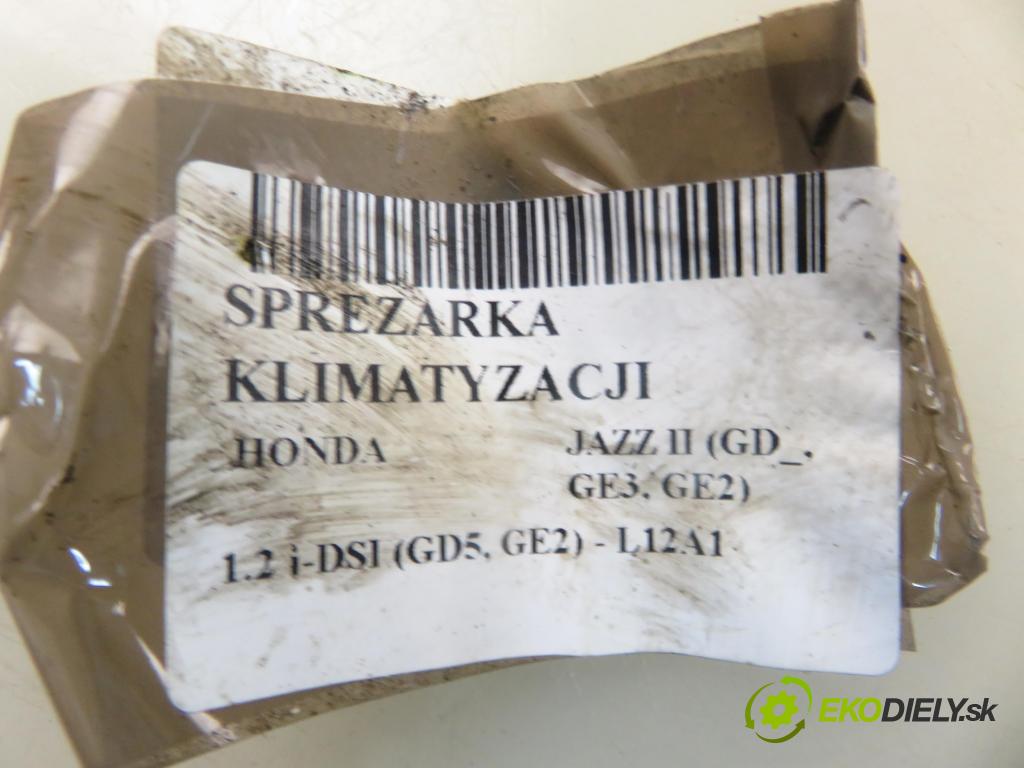 HONDA JAZZ II (GD_, GE3, GE2) HB 2005 57,00 1.2 i-DSI (GD5, GE2) - L12A1 1243,00 KOMPRESOR: klimatizácie  (Kompresor klimatizácie)