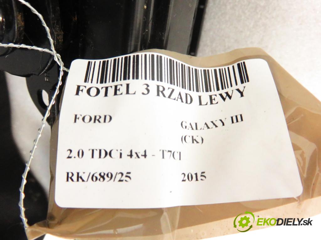 FORD GALAXY III (CK) MINIVAN 2015 110,00 2.0 TDCi 4x4 - T7CI 1997,00 Sedadlo 3 rad ľavy