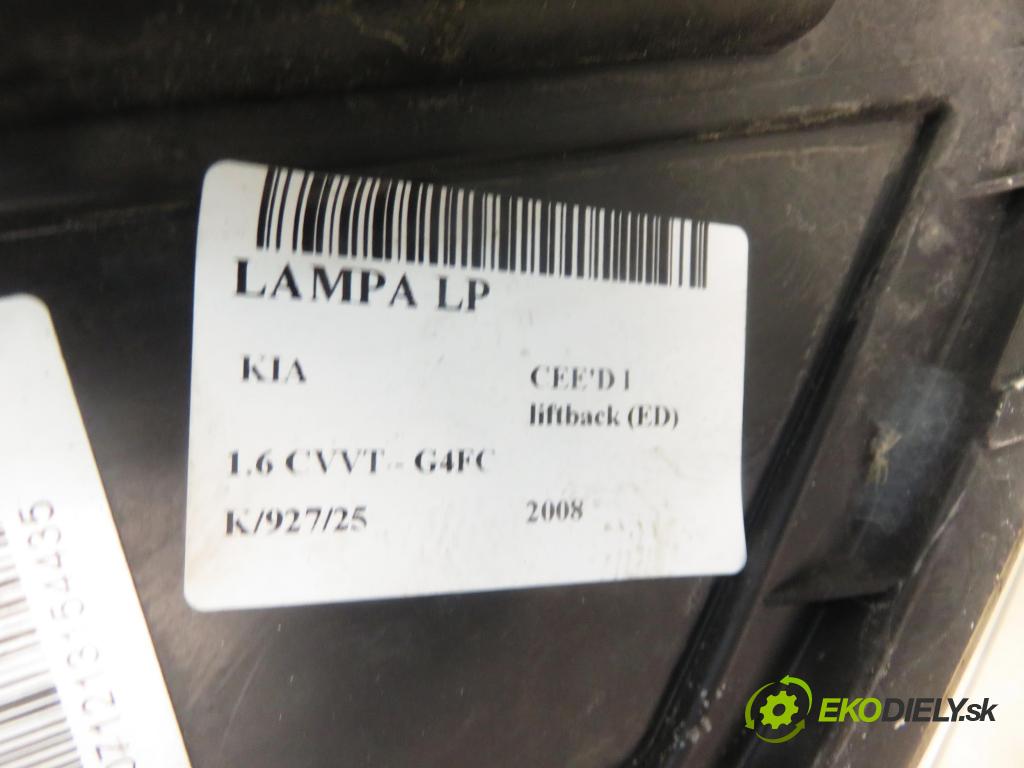 KIA CEE'D liftback (ED) HB 2008 92,00 1.6 CVVT - G4FC 1591,00 Svetlo LP 921011H000