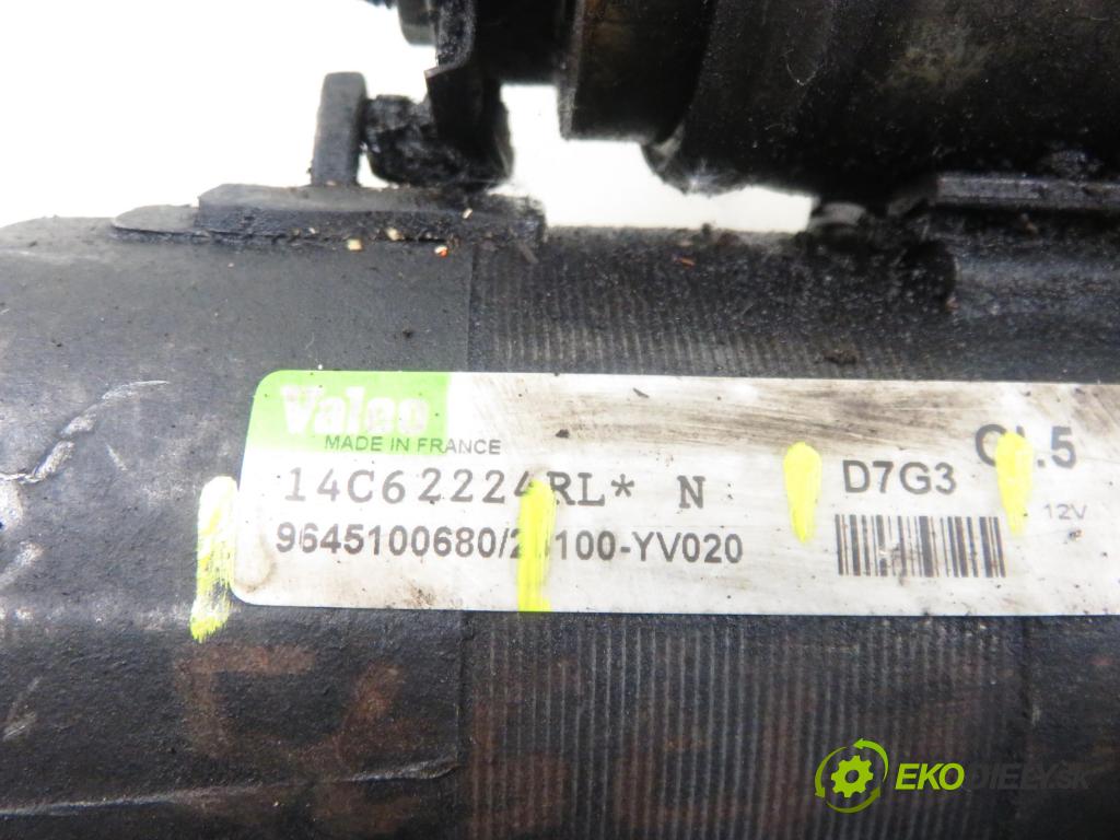 PEUGEOT EXPERT Skrzynia (VF3A_, VF3U_, VF3X_) FURGON 2010 66,00 1.6 HDi 90 16V - 9HU (DV6UTED4) 1560,00 Štartér 9645100680 ; D7G3 (Štartér)