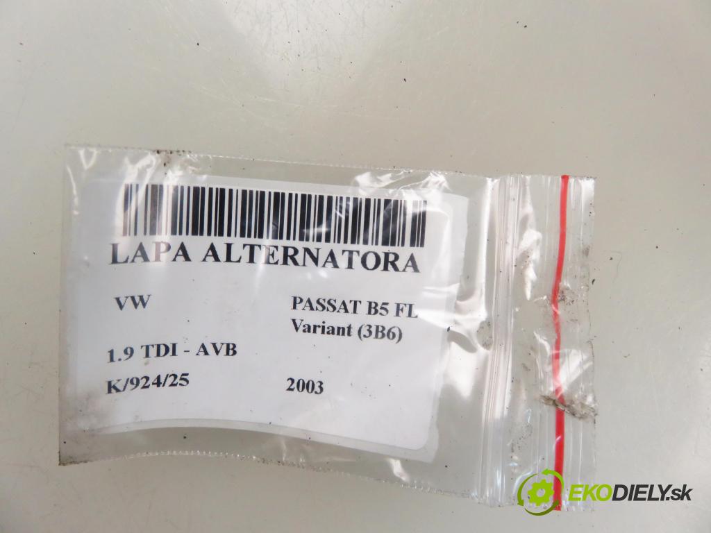 VW PASSAT B5.5 Variant (3B6) KOMBI 2003 74,00 1.9 TDI PD 101 - AVB 1896,00 Alternátor 028903031 ; 0124515083 (Alternátor)