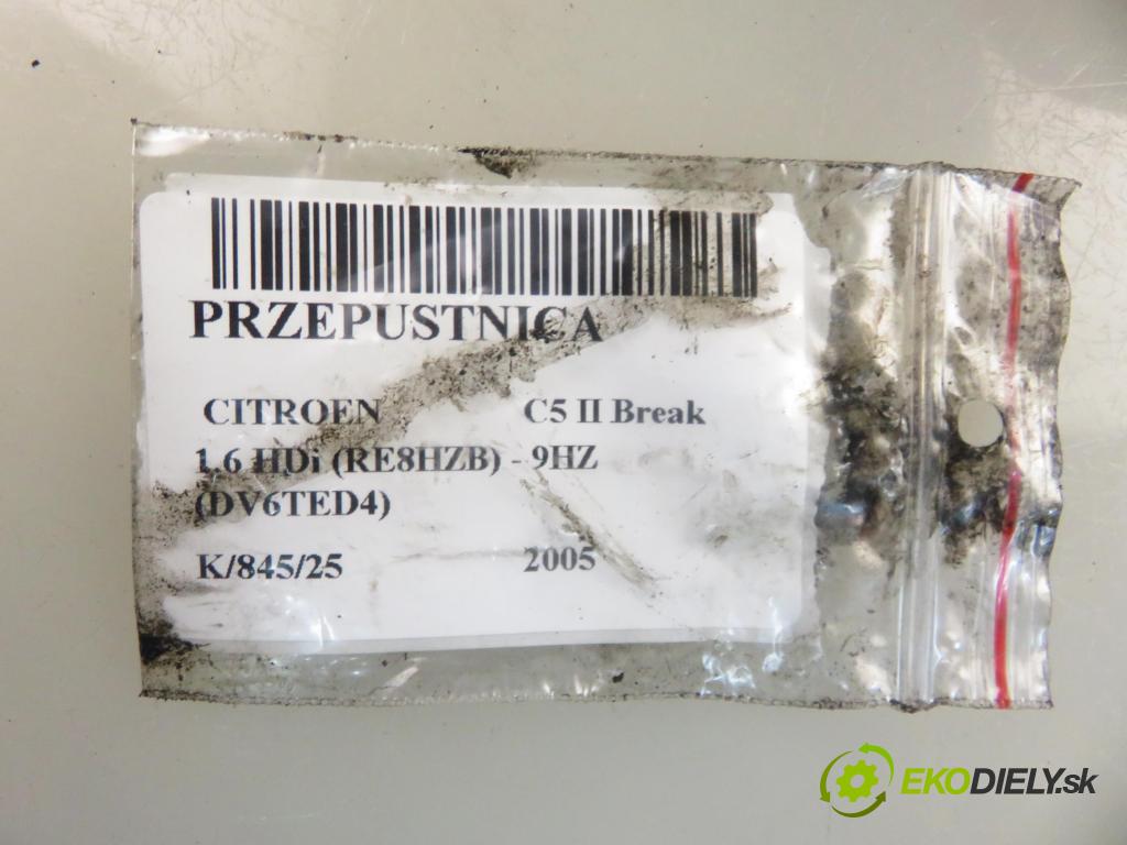 CITROEN C5 II Break (RE_) KOMBI 2005 80,00 1.6 HDi (RE8HZB) - 9HZ (DV6TED4) 1560,00 Škrtiaca klapka 9655971780 (Škrtiaca klapka)