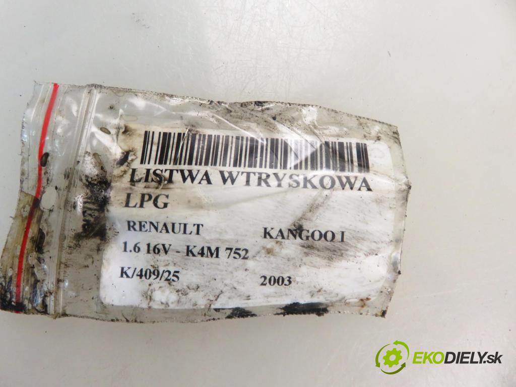 RENAULT KANGOO (KC0/1_) KOMBI 2003 70,00 1.6 16V - K4M 752 1598,00 Lišta vstrekovacia LPG 09SQ99020021 ; 67R010185