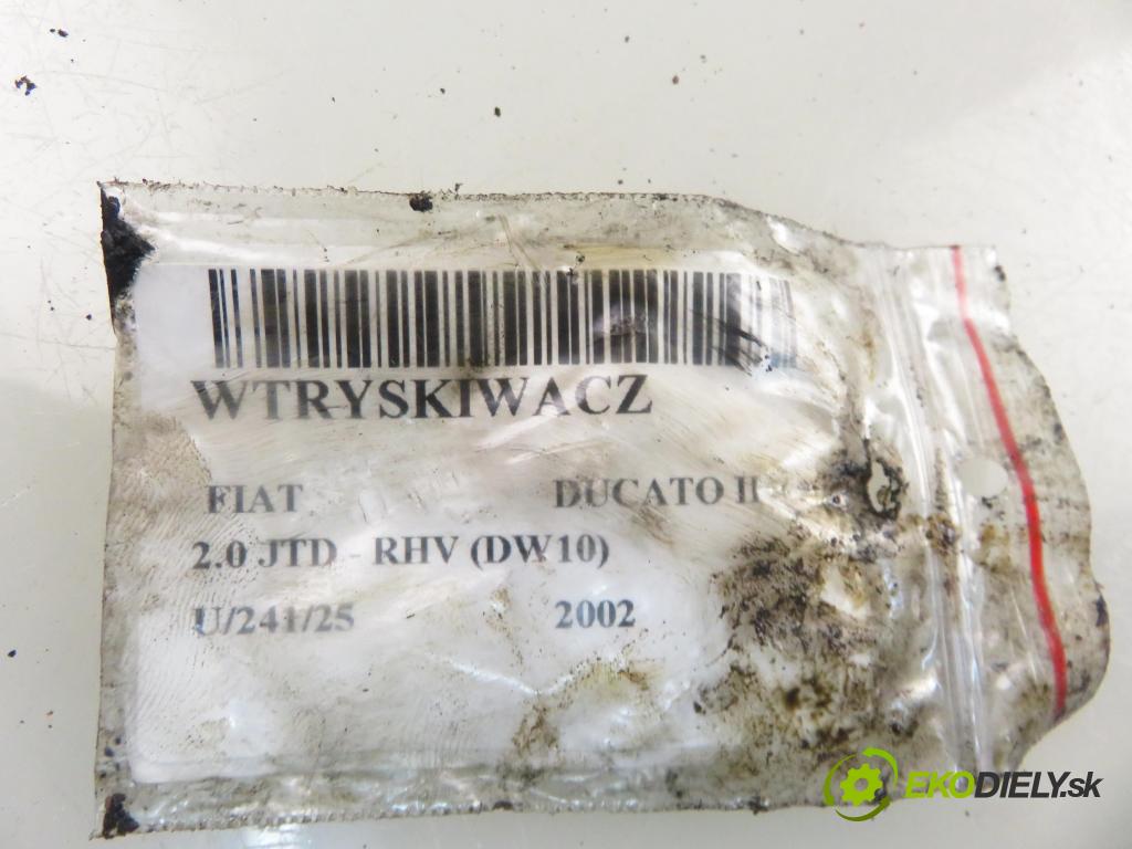 FIAT DUCATO (230_) FURGON 2002 62,00 2.0 JTD - RHV (DW10) 1997,00 vstrekovač 0445110076 (Vstrekovač paliva)