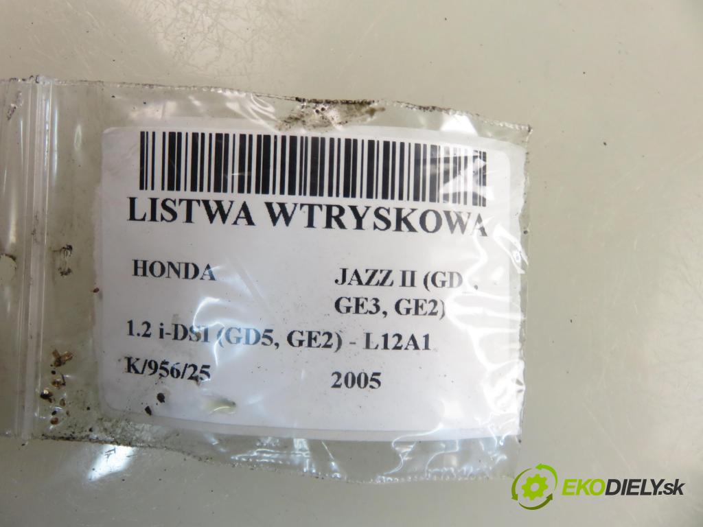 HONDA JAZZ II (GD_, GE3, GE2) HB 2005 57,00 1.2 i-DSI (GD5, GE2) - L12A1 1243,00 Lišta vstrekovacia 0280156188 (Vstrekovacia lišta)