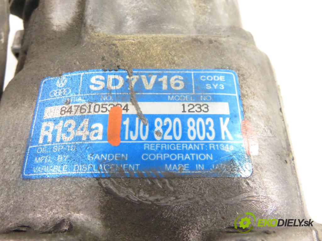SKODA OCTAVIA I (1U2) LIFTBACK 2003 66,00 1.9 TDI 90- AGR 1896,00 KOMPRESOR: klimatizácie 1J0820803K (Kompresor klimatizácie)