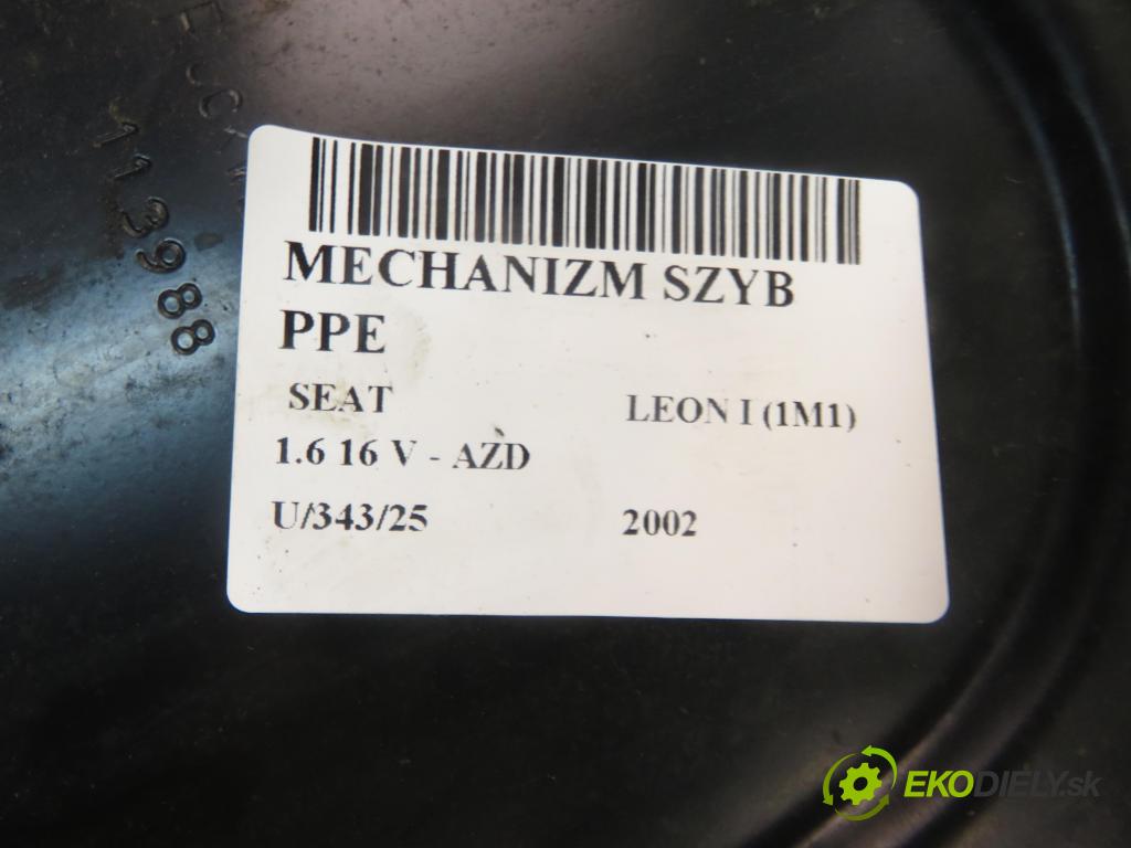 SEAT LEON (1M1) HB 2002 77,00 1.6 16 V - AZD 1598,00 mechanismus oken PPE 1C1959802A