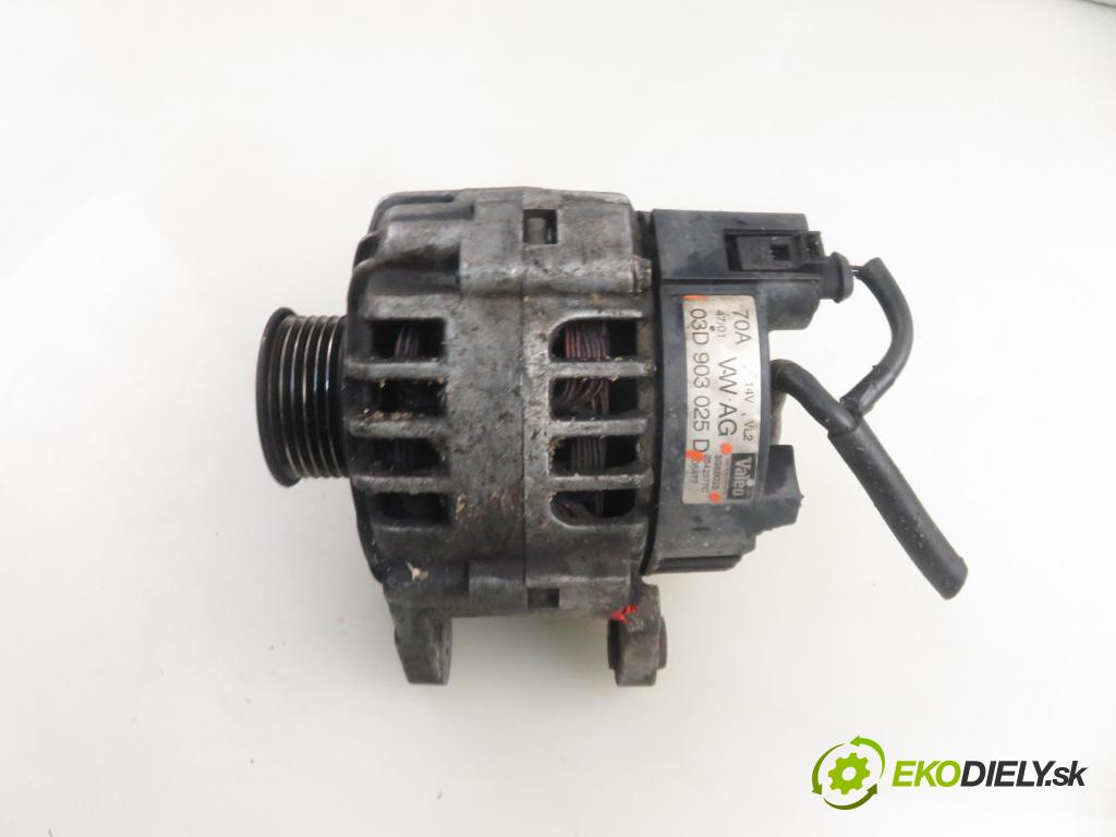 VW POLO (9N_) HB 2002 47,00 1.2 12V 64 - AZQ 1198,00 Alternátor 03D903025D ; SG8B023 (Alternátor)