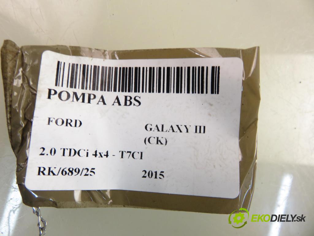 FORD GALAXY III (CK) MINIVAN 2015 110,00 2.0 TDCi 4x4 - T7CI 1997,00 pumpa ABS 28515270173 ; E1GC2C405BF ; F2GC2C219BF (Pumpa ABS)