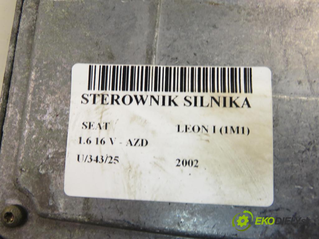 SEAT LEON (1M1) HB 2002 77,00 1.6 16 V - AZD 1598,00 Riadiaca jednotka Motor 036906034CP ; IAW4MVFB
