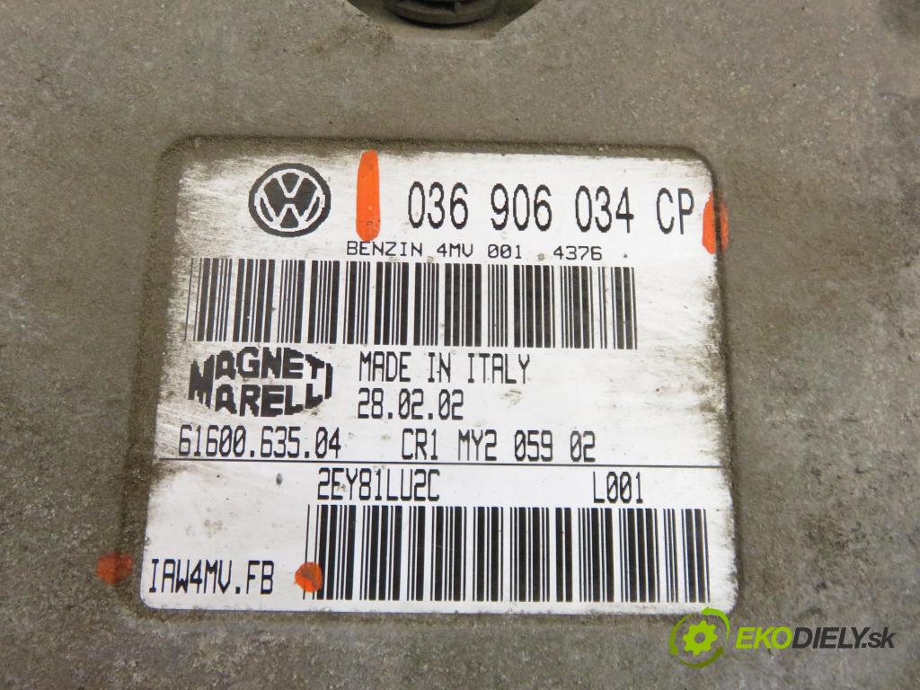 SEAT LEON (1M1) HB 2002 77,00 1.6 16 V - AZD 1598,00 Riadiaca jednotka Motor 036906034CP ; IAW4MVFB