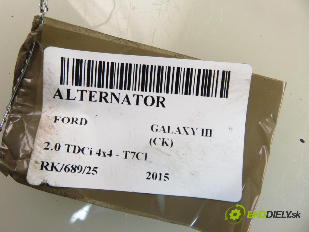 FORD GALAXY III (CK) MINIVAN 2015 110,00 2.0 TDCi 4x4 - T7CI 1997,00 Alternátor E1GT10300BB (Alternátor)