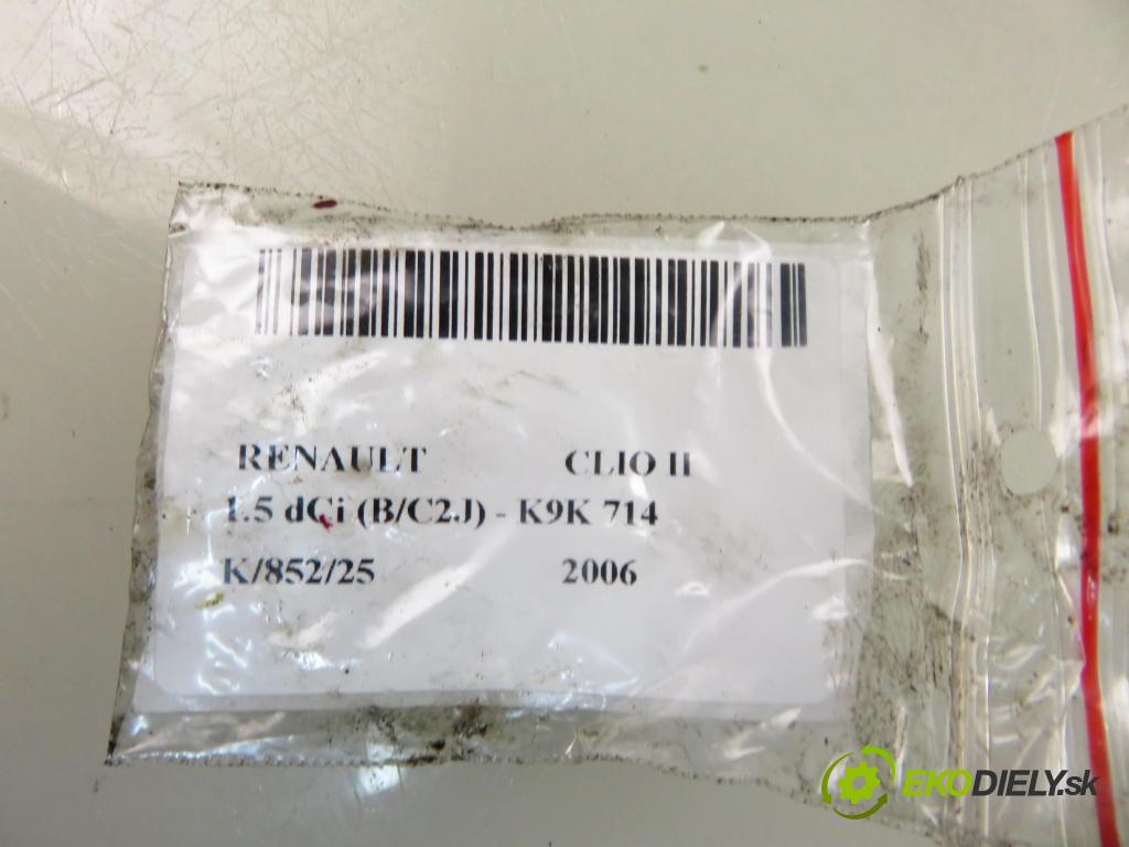 RENAULT CLIO II (BB_, CB_) HB 2006 50,00 1.5 dCi 68 - K9K 714 1461,00 vstrekovač EJBR01801Z ; 8200206565 ; 8200049873 (Vstrekovač paliva)