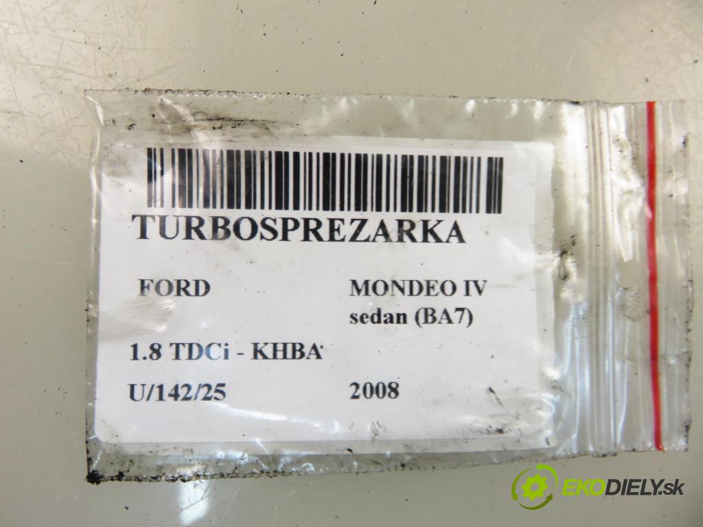 FORD MONDEO IV sedan (BA7) SEDAN 2008 92,00 1.8 TDCi - KHBA 1753,00 Turbodúchadlo 7G9Q6K682BC (Turbodúchadlo (kompletné))