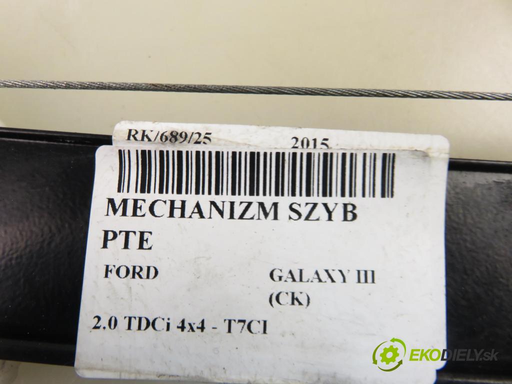 FORD GALAXY III (CK) MINIVAN 2015 110,00 2.0 TDCi 4x4 - T7CI 1997,00 mechanismus oken PTE EM2BR27000AC
