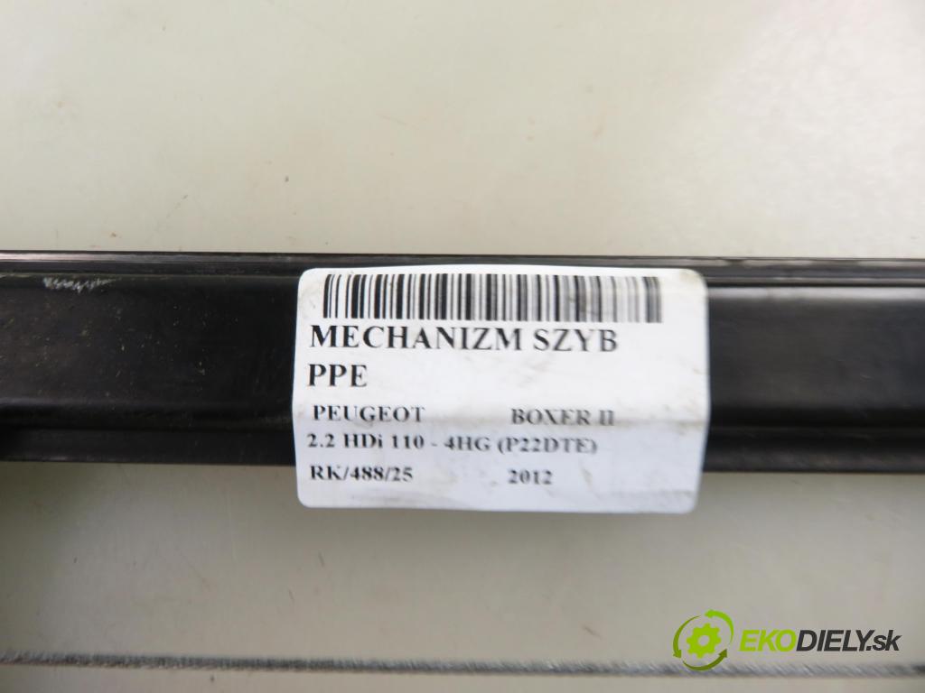PEUGEOT BOXER Skrzynia FURGON 2012 81,00 2.2 HDi 110 - 4HG (P22DTE) 2198,00 mechanismus oken PPE