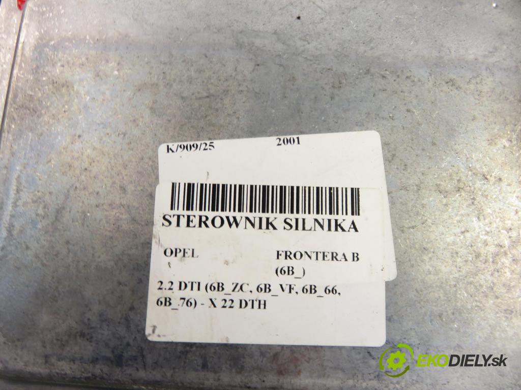 OPEL FRONTERA B (6B_) TERENOWY 2001 85,00 2.2 DTI (6B_ZC, 6B_VF, 6B_66, 6B_76) - X 22 DTH 2171,00 Riadiaca jednotka Motor 0281010448 ; 24417200
