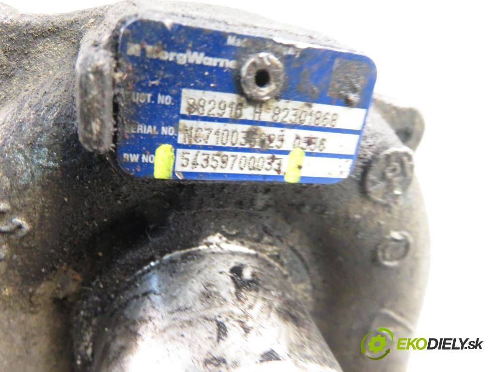 RENAULT KANGOO Express II (FW0/1_) FURGON 2011 50,00 1.5 dCi 70 - K9K 800 1461,00 Turbodúchadlo 54359700033 (Turbodúchadlo (kompletné))
