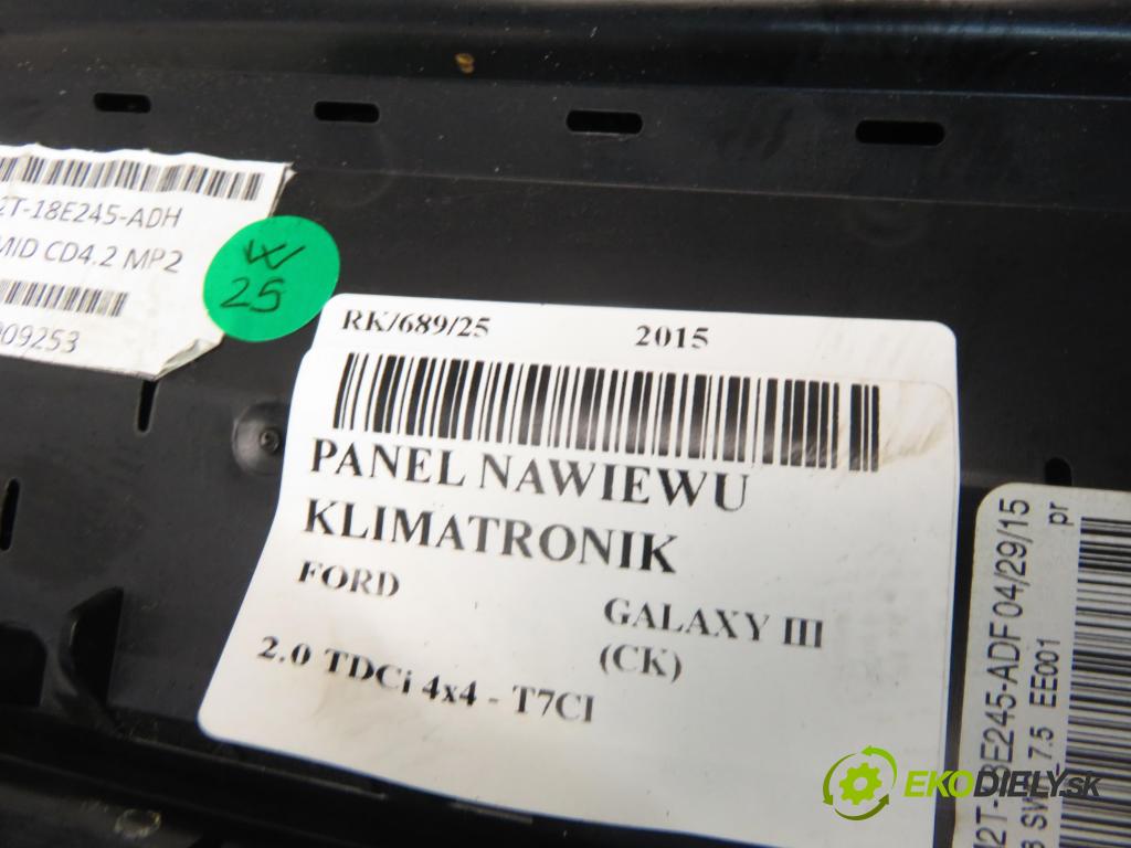 FORD GALAXY III (CK) MINIVAN 2015 110,00 2.0 TDCi 4x4 - T7CI 1997,00 Panel kúrenia KLIMATRONIK EM2T18E245AEH