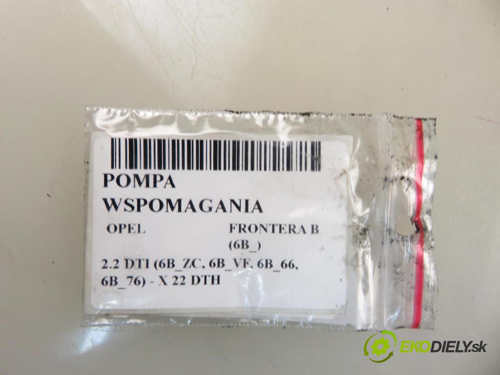 OPEL FRONTERA B (6B_) TERENOWY 2001 85,00 2.2 DTI (6B_ZC, 6B_VF, 6B_66, 6B_76) - X 22 DTH 2171,00 Pumpa servočerpadlo 90502550 (Servočerpadlo)