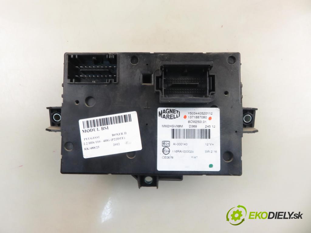 PEUGEOT BOXER Skrzynia FURGON 2012 81,00 2.2 HDi 110 - 4HG (P22DTE) 2198,00 MODUL BSI 1371887080