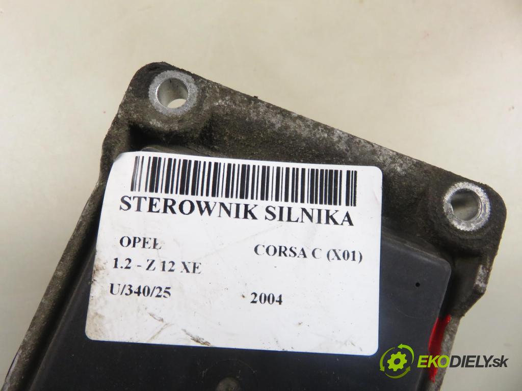 OPEL CORSA C (X01) HB 2004 55,00 1.2 16V 75 - Z 12 XE 1199,00 Riadiaca jednotka Motor 55350552 ; 0261207962