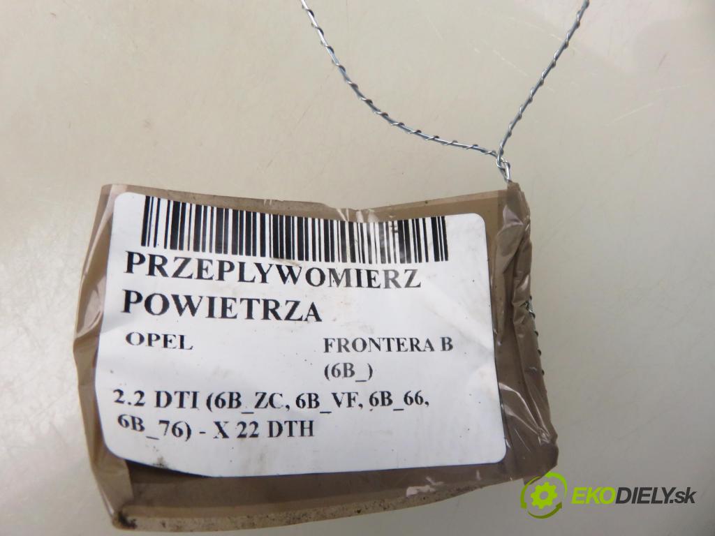 OPEL FRONTERA B (6B_) TERENOWY 2001 85,00 2.2 DTI (6B_ZC, 6B_VF, 6B_66, 6B_76) - X 22 DTH 2171,00 váha vzduchu vzduchu 0281002184 ; 722701090