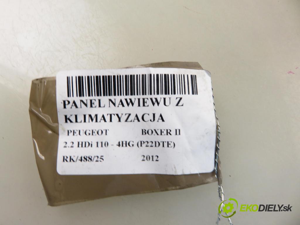 PEUGEOT BOXER Skrzynia FURGON 2012 81,00 2.2 HDi 110 - 4HG (P22DTE) 2198,00 Panel kúrenia KLIMATIZACE: